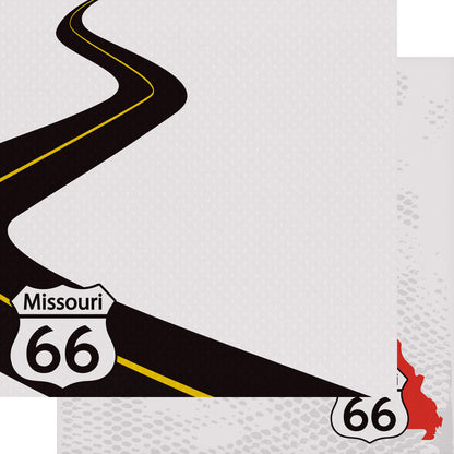 Route 66 Collection Missouri Memories 12 x 12 Double-Sided Scrapbook Paper by SSC Designs - 15 Pack