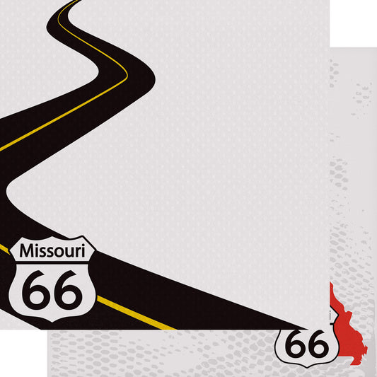 Route 66 Collection Missouri Memories 12 x 12 Double-Sided Scrapbook Paper by SSC Designs - 15 Pack