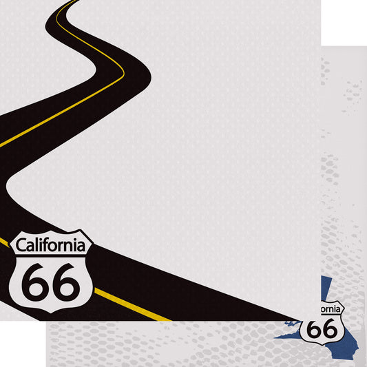 Route 66 Collection California Cruisin' 12 x 12 Double-Sided Scrapbook Paper by SSC Designs - 15 Pack