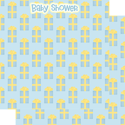 Ready To Pop Collection Baby Shower Boy 12 x 12 Double-Sided Scrapbook Paper - 15 Pack
