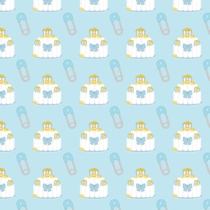 Ready To Pop Collection Diaper Cake 12 x 12 Double-Sided Scrapbook Paper - 15 Pack