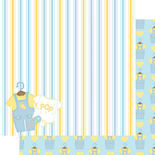 Ready To Pop Collection Dapper Dresser 12 x 12 Double-Sided Scrapbook Paper - 15 Pack