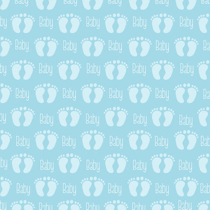 Ready To Pop Collection Boy Baby Steps 12 x 12 Double-Sided Scrapbook Paper - 15 Pack