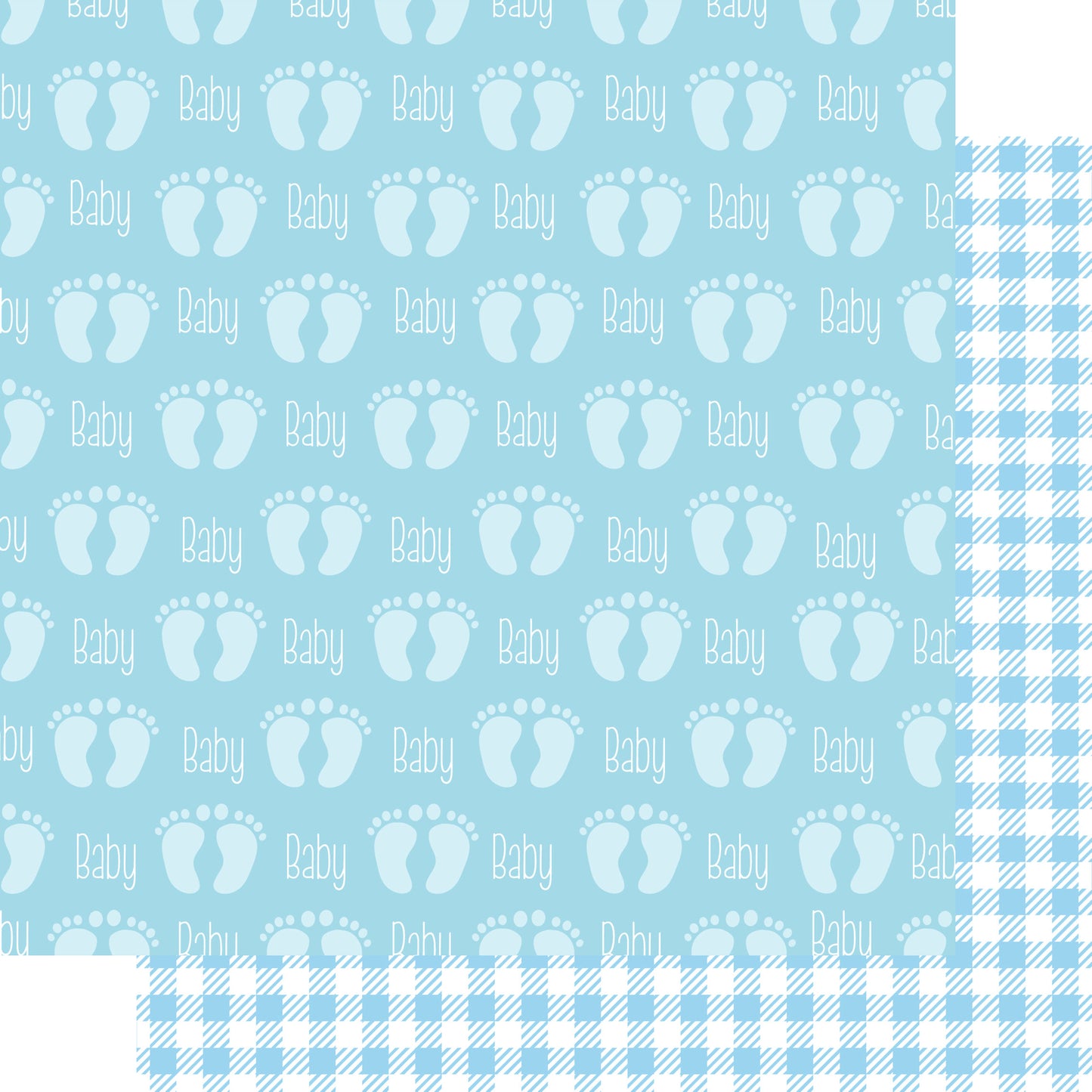 Ready To Pop Collection Boy Baby Steps 12 x 12 Double-Sided Scrapbook Paper - 15 Pack