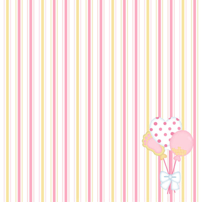 Ready To Pop Collection Baby Shower Girl 12 x 12 Double-Sided Scrapbook Paper - 15 Pack