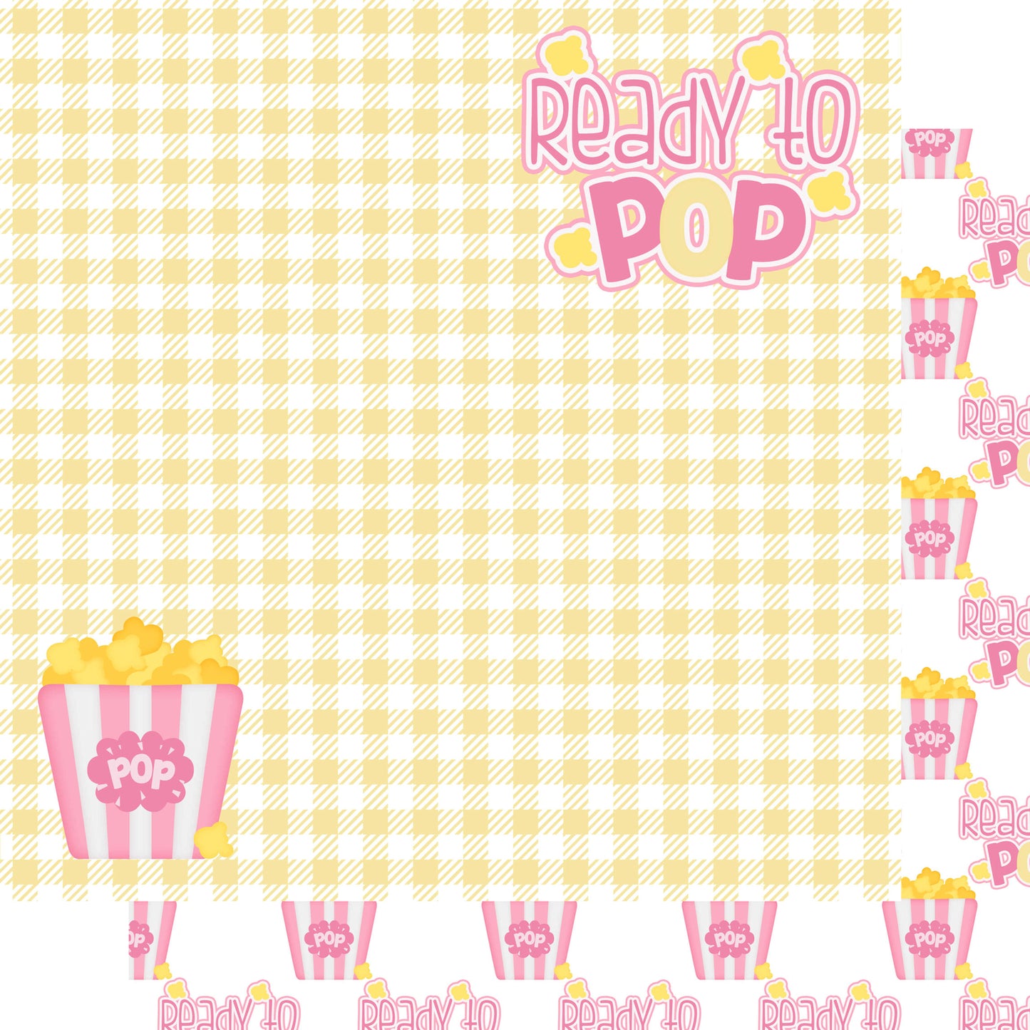 Ready To Pop Girl 12 x 12 Scrapbook Paper Pack & Embellishment Kit - 3 Kits
