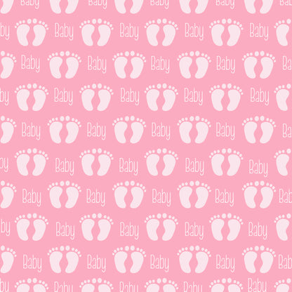 Ready To Pop Collection Girl Baby Steps 12 x 12 Double-Sided Scrapbook Paper - 15 Pack