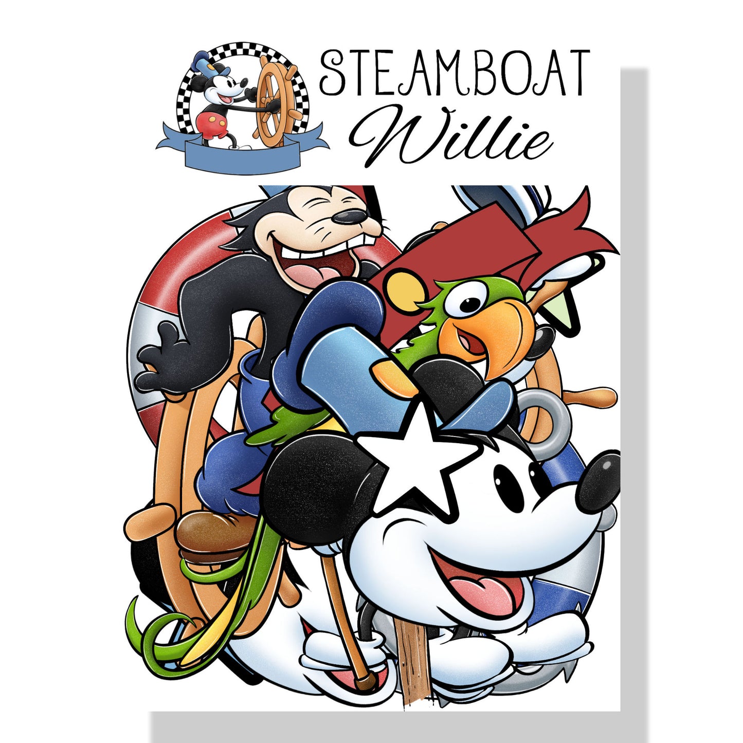 Steamboat Willie 12 x 12 Scrapbook Paper & Embellishment Kit by SSC Designs - 3 Kits