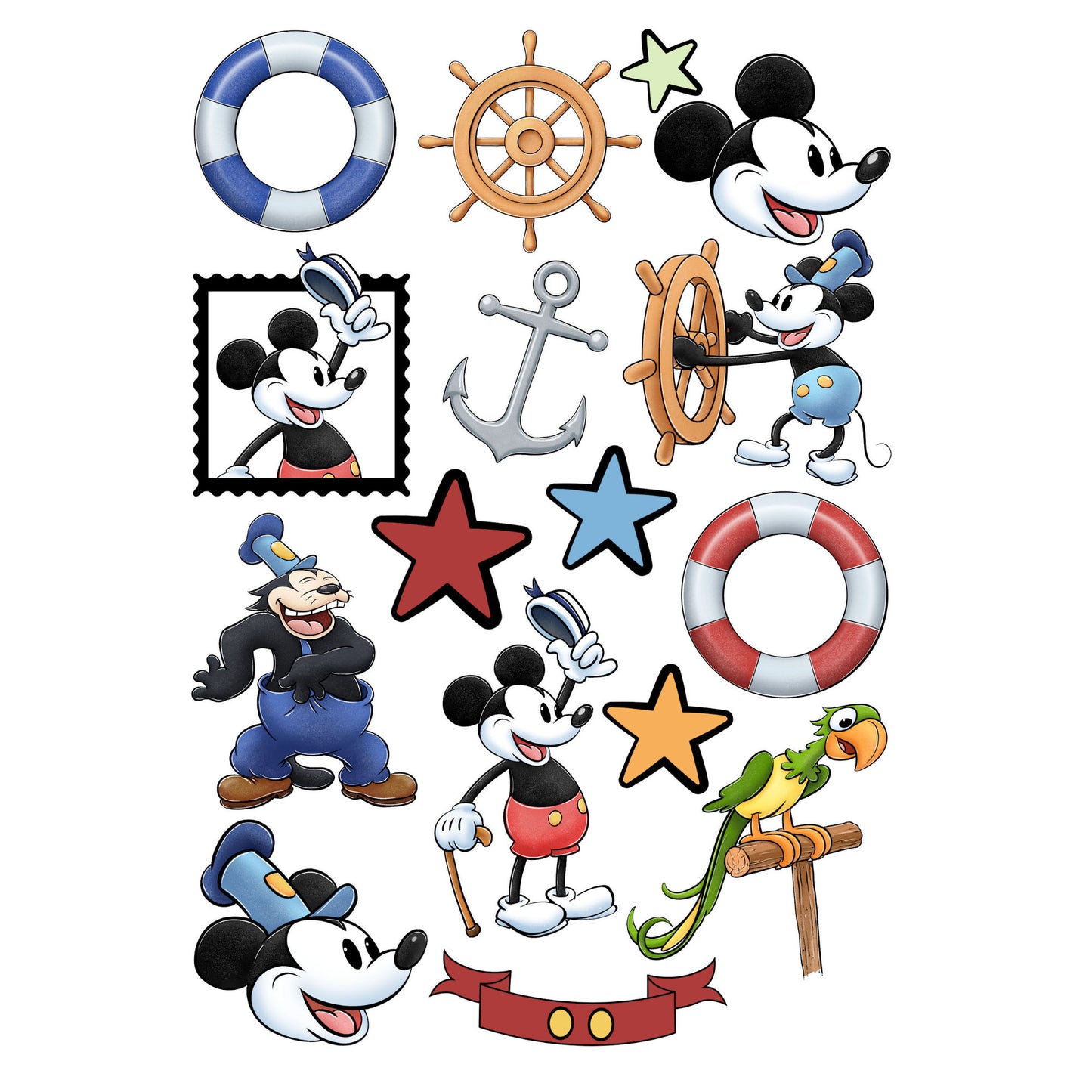 Steamboat Willie 12 x 12 Scrapbook Paper & Embellishment Kit by SSC Designs - 3 Kits