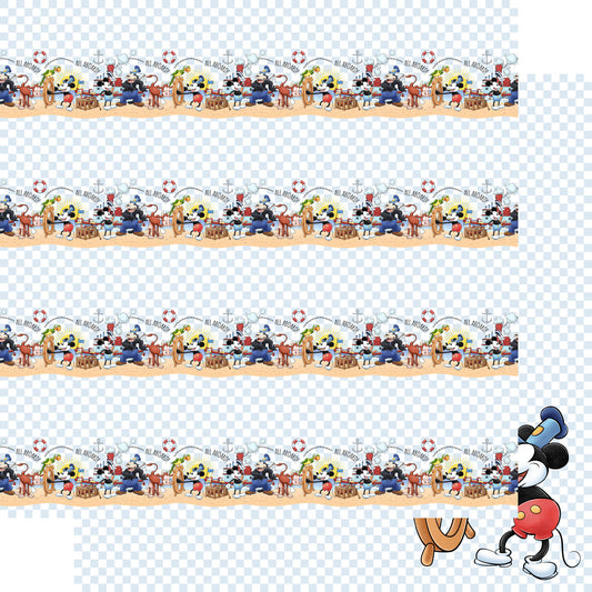 Steamboat Willie Collection Steamboat Willie 12 x 12 Double-Sided Scrapbook Paper by SSC Designs - 15 Pack