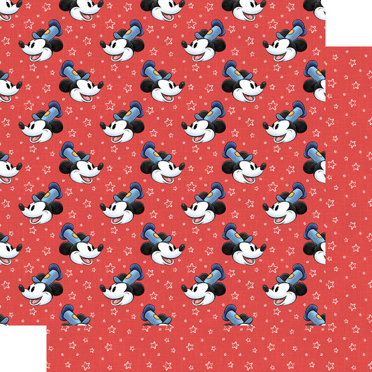 Steamboat Willie Collection Steamboat Stars 12 x 12 Double-Sided Scrapbook Paper by SSC Designs - 15 Pack