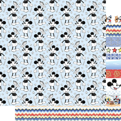 Steamboat Willie 12 x 12 Scrapbook Paper & Embellishment Kit by SSC Designs - 3 Kits