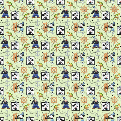 Steamboat Willie Collection Steamboat Collage 12 x 12 Double-Sided Scrapbook Paper by SSC Designs - 15 Pack