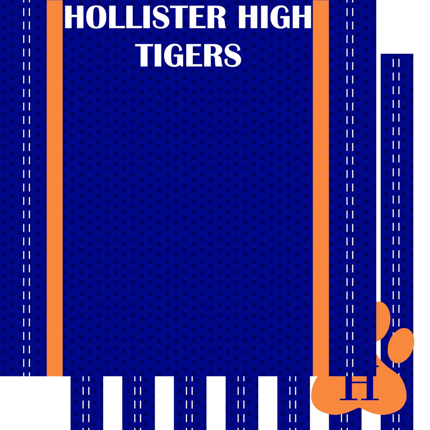 School Customs Collection Vertical Team Stripe 12 x 12 Double-Sided Scrapbook Paper by SSC Designs - Pack of 15