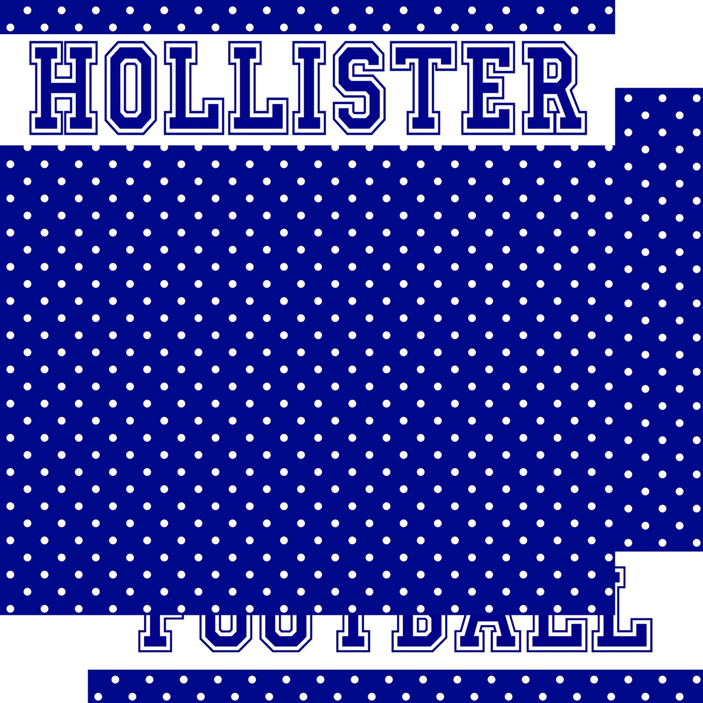 School Customs Collection Football 12 x 12 Double-Sided Scrapbook Paper by SSC Designs - Pack of 15
