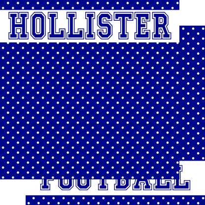 School Customs Collection Football 12 x 12 Double-Sided Scrapbook Paper by SSC Designs - Pack of 15
