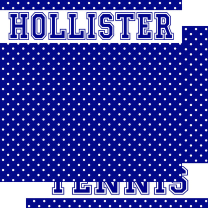 School Customs Collection Tennis 12 x 12 Double-Sided Scrapbook Paper by SSC Designs - Pack of 15