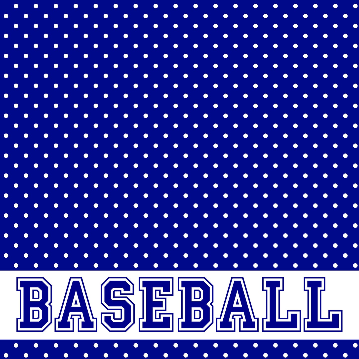 School Customs Collection Baseball 12 x 12 Double-Sided Scrapbook Paper by SSC Designs - Pack of 15