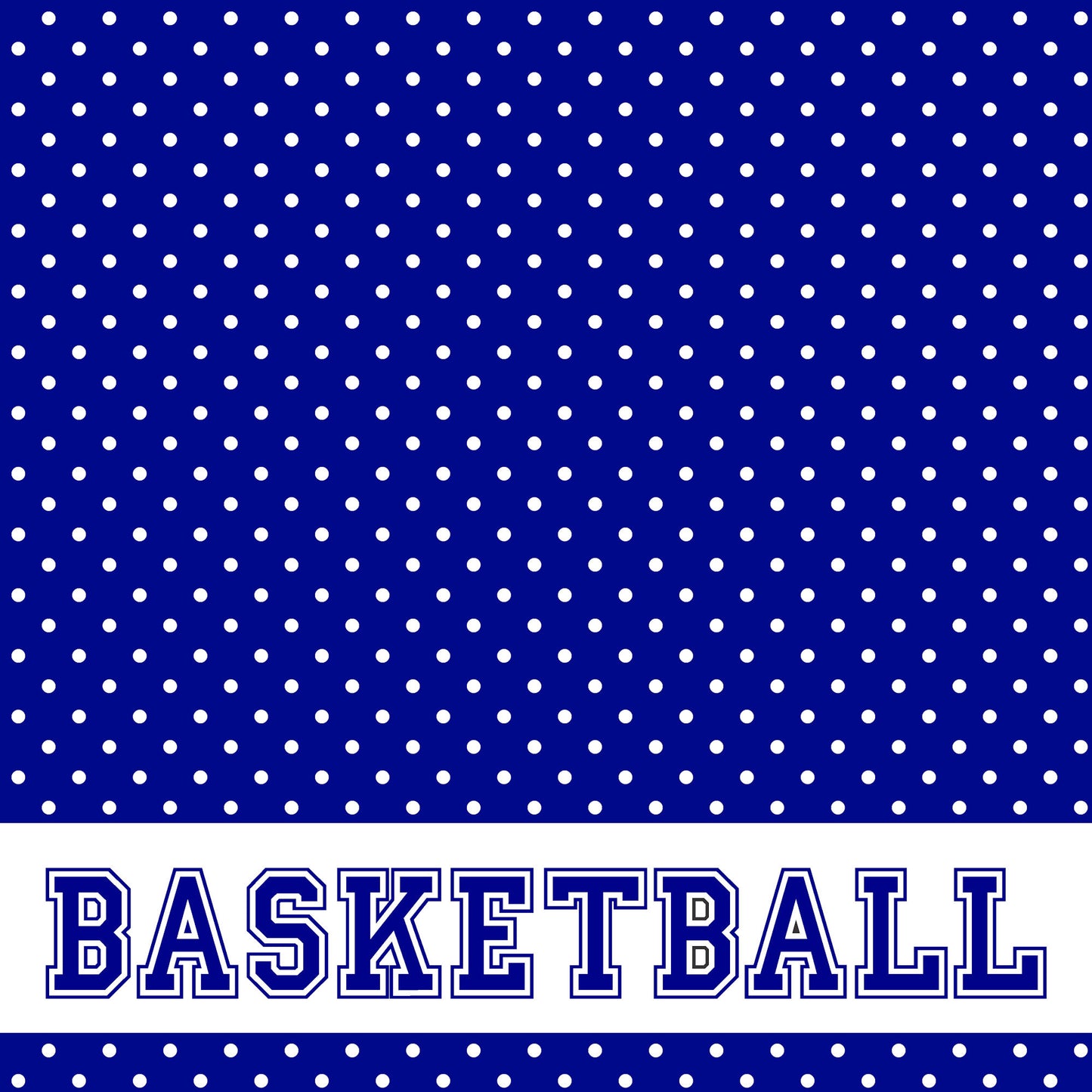 School Customs Collection Basketball 12 x 12 Double-Sided Scrapbook Paper by SSC Designs - Pack of 15