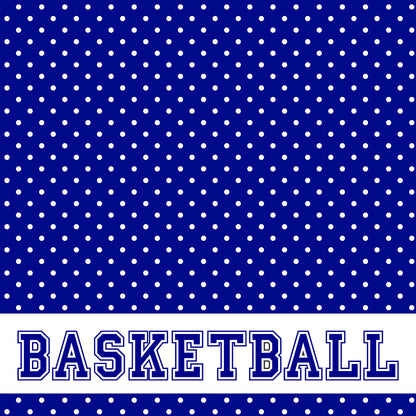 School Customs Collection Basketball 12 x 12 Double-Sided Scrapbook Paper by SSC Designs - Pack of 15