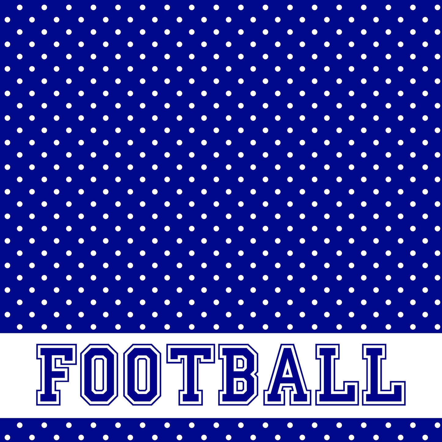 School Customs Collection Football 12 x 12 Double-Sided Scrapbook Paper by SSC Designs - Pack of 15