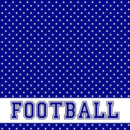 School Customs Collection Football 12 x 12 Double-Sided Scrapbook Paper by SSC Designs - Pack of 15