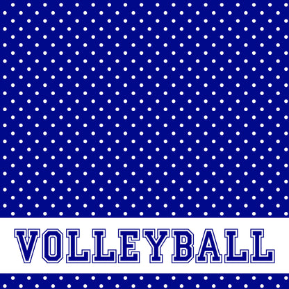 School Customs Collection Volleyball 12 x 12 Double-Sided Scrapbook Paper by SSC Designs - Pack of 15
