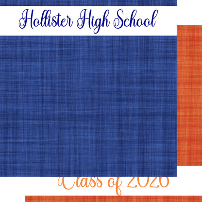 School Customs Collection Class Of 2026 12 x 12 Double-Sided Scrapbook Paper by SSC Designs - Pack of 15