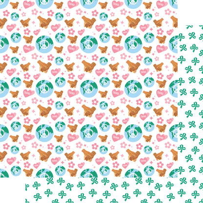 Earning My Badges Collection Girls Around The World 12 x 12 Double-Sided Scrapbook Paper by SSC Designs - 15 Pack