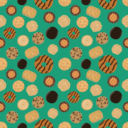 Earning My Badges Collection Cookie Collage 12 x 12 Double-Sided Scrapbook Paper by SSC Designs - 15 Pack