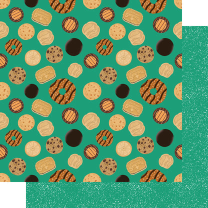 Earning My Badges Collection Cookie Collage 12 x 12 Double-Sided Scrapbook Paper by SSC Designs - 15 Pack