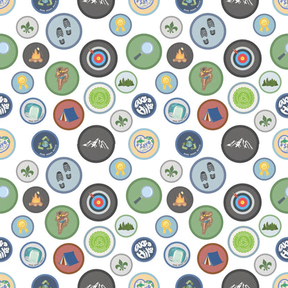 Earning My Badges Collection Earning Badges 12 x 12 Double-Sided Scrapbook Paper by SSC Designs - 15 Pack