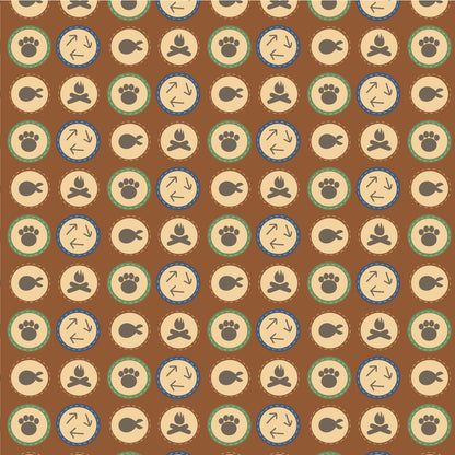 Earning My Badges Collection Outdoor Life 12 x 12 Double-Sided Scrapbook Paper by SSC Designs - 15 Pack