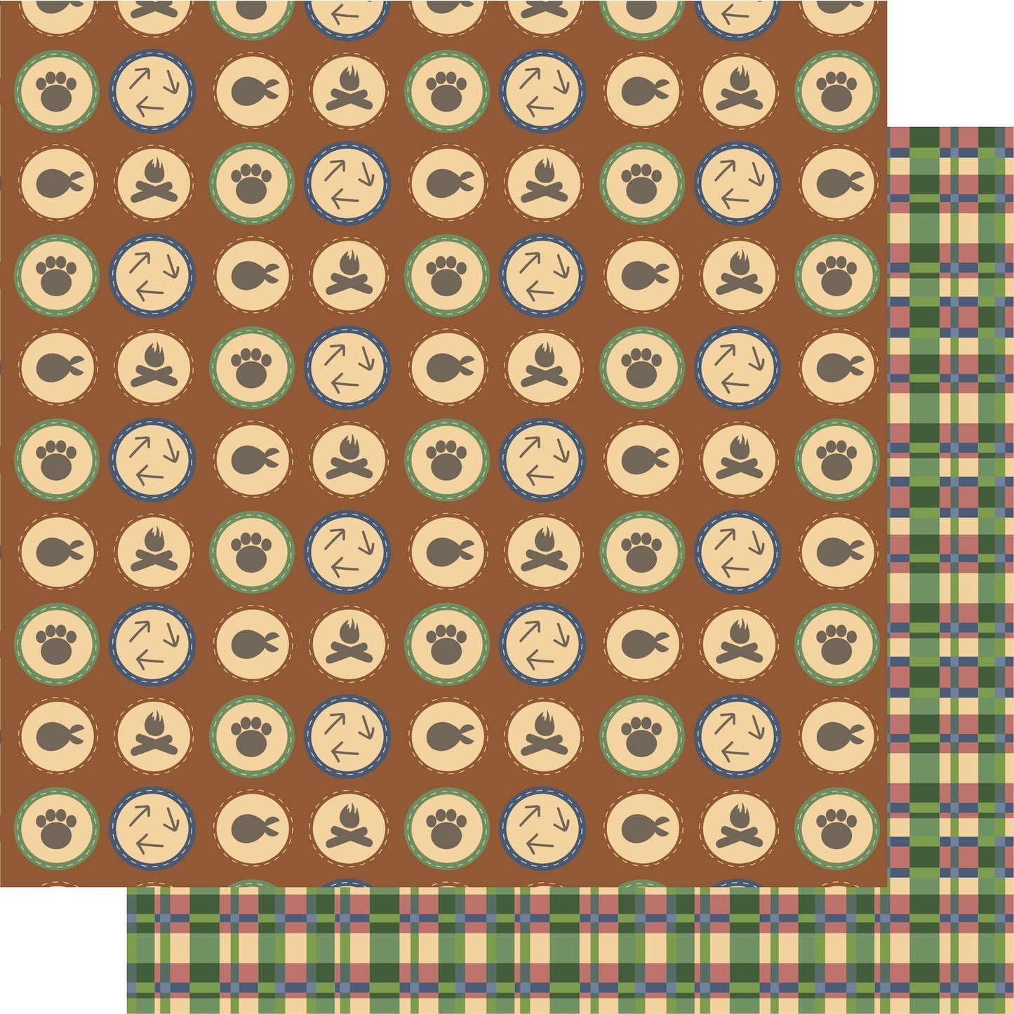 Earning My Badges Boy 12 x 12 Scrapbook Paper & Embellishment Kit by SSC Designs - 3 Kits