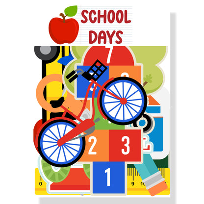 School Days 12 x 12 Scrapbook Paper & Embellishment Kit by SSC Designs - 3 Kits