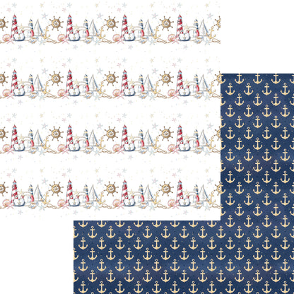 Nautical Summer 12 x 12 Scrapbook Paper & Embellishment Kit by SSC Designs - 3 Kits