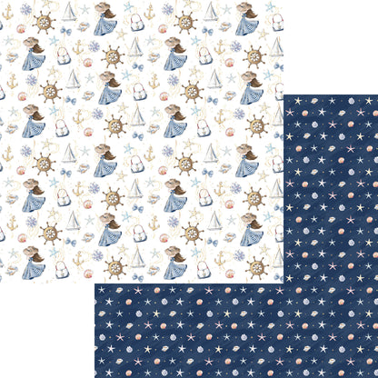 Nautical Summer 12 x 12 Scrapbook Paper & Embellishment Kit by SSC Designs - 3 Kits
