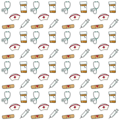 Occupation Collection Nurse Pride 12 x 12 Double Sided Scrapbook Paper by SSC Designs - 15 Pack