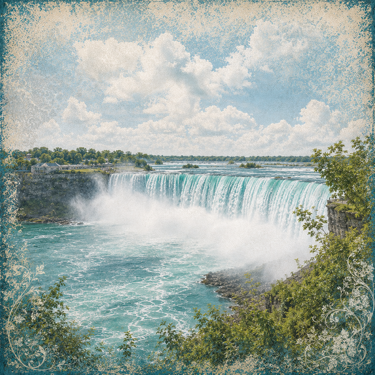 Niagara Falls 12 x 12 Double-Sided Scrapbook Paper by SSC Designs