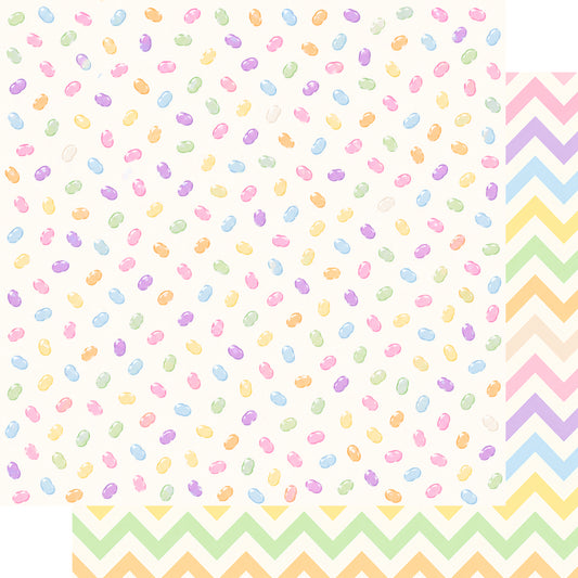Jelly Bean 12 x 12 Double-Sided Scrapbook Paper by SSC Designs - 15 Pack