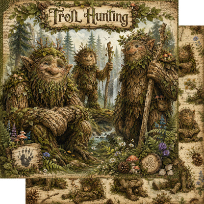 Troll Hunting 12 x 12 Double-Sided Scrapbook Paper by SSC Designs - 15 Pieces