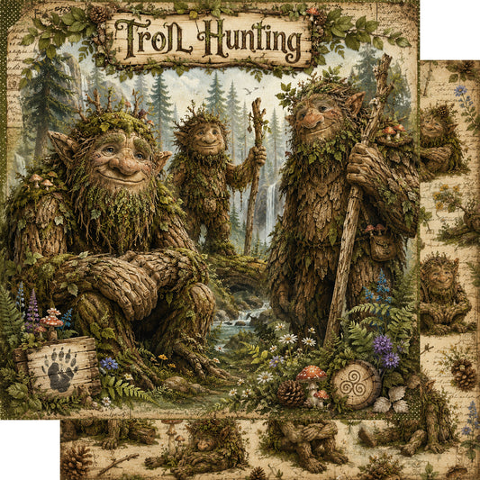 Troll Hunting 12 x 12 Double-Sided Scrapbook Paper by SSC Designs - 15 Pieces