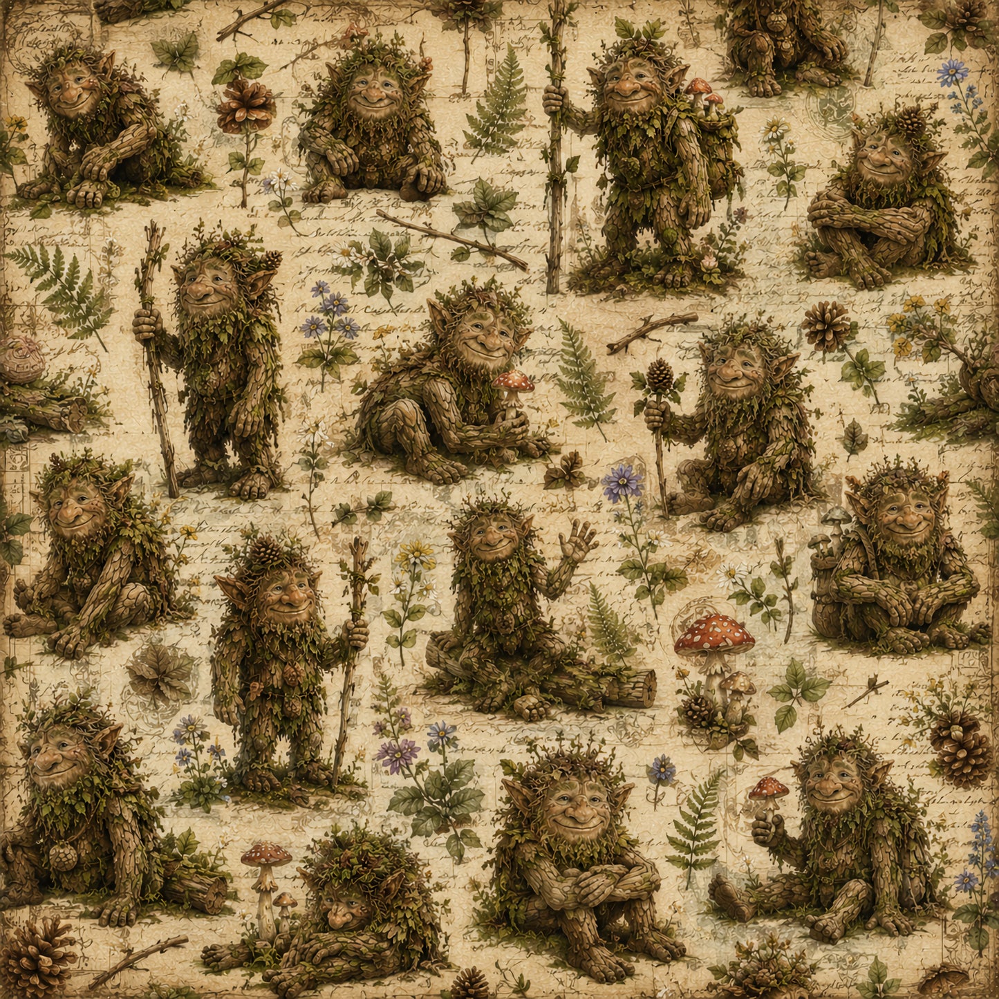Troll Hunting 12 x 12 Double-Sided Scrapbook Paper by SSC Designs - 15 Pieces