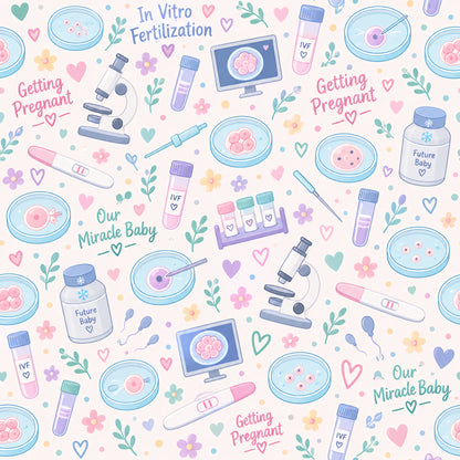 In Vitro Fertilization (IVF) 12 x 12 Double-Sided Scrapbook Paper by SSC Designs - 15 Pack