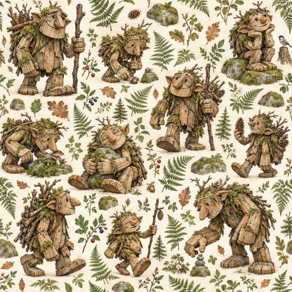 Troll Hunting Collection Peeking Troll 12 x 12 Double-Sided Scrapbook Paper by SSC Designs - 15 Pack