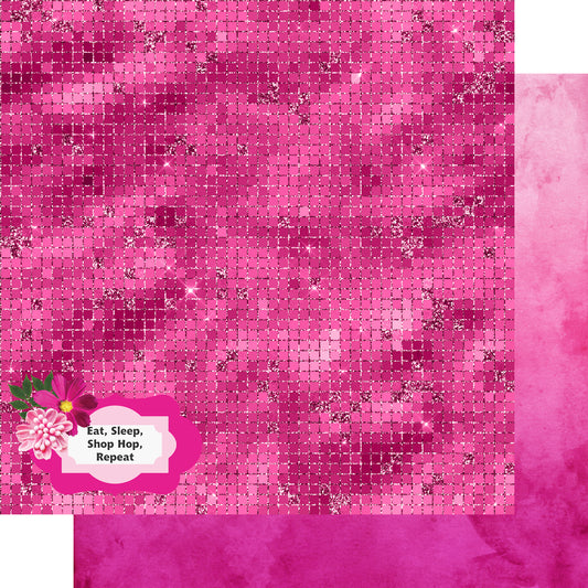 Ohio Collection Eat, Sleep, Shop Hop, Repeat 12 x 12 Double-Sided Scrapbook Paper by SSC Designs