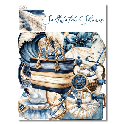 Saltwater Shores 12 x 12 Scrapbook Paper & Embellishment Kit by SSC Designs - 3 Kits