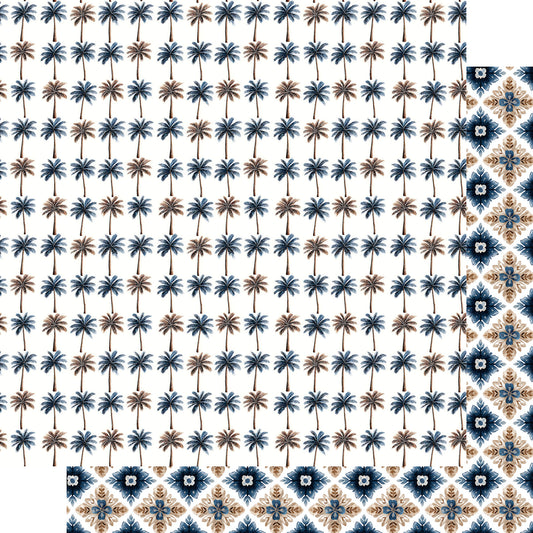 Saltwater Shores Collection Nautical Charm 12 x 12 Double-Sided Scrapbook Paper by SSC Designs - 15 Pack
