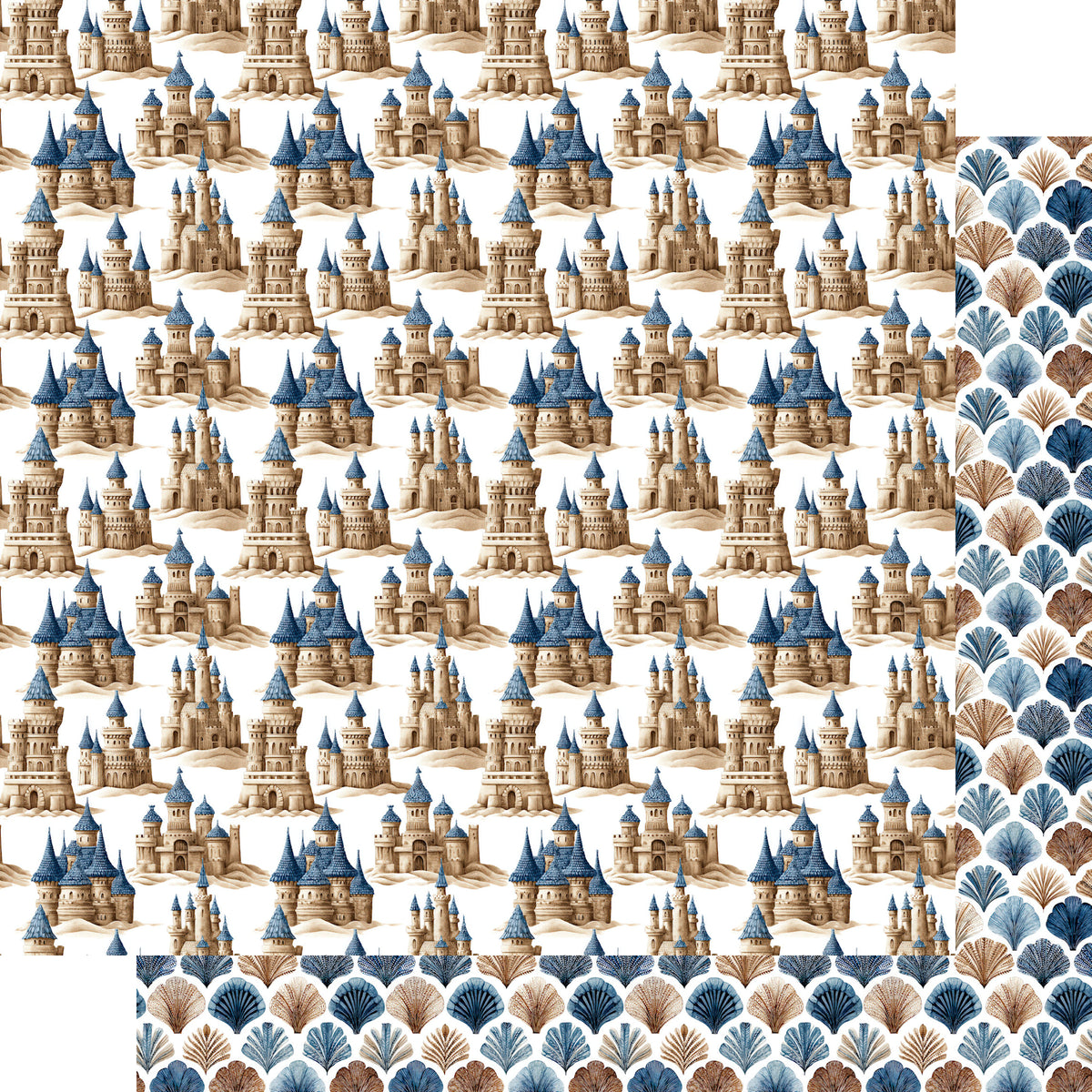 Saltwater Shores 12 x 12 Scrapbook Paper & Embellishment Kit by SSC Designs - 3 Kits