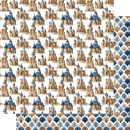 Saltwater Shores Collection Seaside Collections 12 x 12 Double-Sided Scrapbook Paper by SSC Designs - 15 Pack